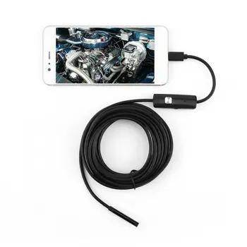 5.5 mm Ендоскоп USB Мини Камера Гъвкава Водоустойчива IP67 Микро USB Инспектиращата Бороскопическая Помещение За Android на 6 LED може да се Регулира