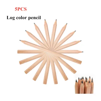 5 бр. дървени моливи HB, молив за чертане, черна сърцевина, нетоксичен детски молив, канцеларски материали, ученически пособия