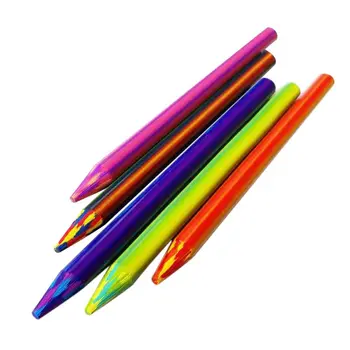 5 бр. с преливащи се цветове моливи, грифели 5-6 мм x 90 мм, цветни пълнители за деца, възрастни, художници, колористов, пособия за рисуване