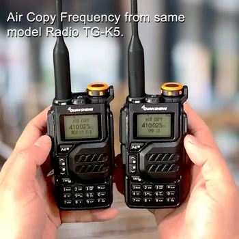 50-600 Mhz RX Преносима радиостанция UV-K5 Quansheng VHFUHF 136-174 Mhz 400-470 Mhz RX TX и Двете DTMF VOX FM Air Band Безжична Честота на Архивиране Радио