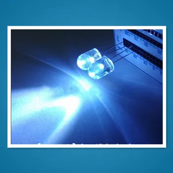 50 бр./компл. 10 мм прозрачен кръг ултра-супер ярка бяла led лампа f10 Светодиод Light