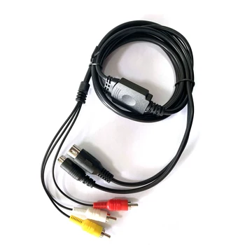 50 бр./лот AV аудио видео ТВ кабел-адаптер за MD1 и MD2 Sega GENISIS, АУДИО видео кабел-две в едно