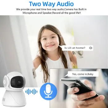 5G WiFi следи бебето С Камера 5-МЕГАПИКСЕЛОВА IP Камера Защита на Сигурността на 1080P видео Наблюдение Камера За Домашни Любимци Ai Проследяване на Hristo Smart Life