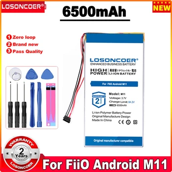 6500 mah Батерия За Fiio M11 Акумулаторна Батерия 4-кабелен Щепсел За FiiO Android M11 HI-Fi, MP3 Музикален плейър, За да Fiio M11 Pro Player