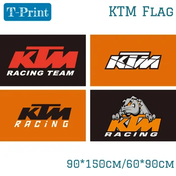 90*150 см 60*90 см, 40*60 см 3x5 фута флаг KTM за банер отбора.