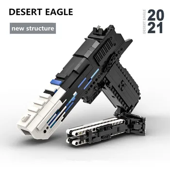 900 бр., серия CSGO, сложен пистолет Black Desert Eagle, набор от градивни елементи, пистолет за една стрелба, тухли 