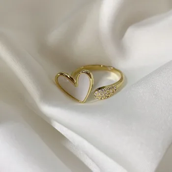 925 Ново модно регулируем пръстен за фина любов, просто пръстен за темперамент, универсален пръстен върху показалеца си, за жени, бижута и аксесоари на едро