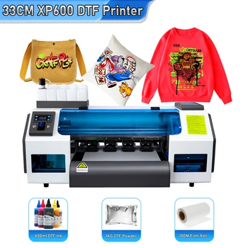 A3 DTF Трансферния Принтер с Двойна Печатащата глава на EPSON XP600 Принтер За Печат на тениски с Прахово Шейкером за Тениски, Дънки DTF Принтер A3