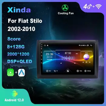 Android 12,0 За Fiat Stilo 2002-2010 Мултимедиен Плейър Авто Радио GPS Carplay 4G WiFi DSP Bluetooth pantalla para auto