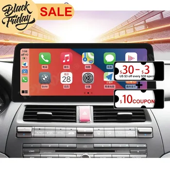 Android10 6G + 128G за Honda Accord 8 2006-2012 Carplay GPS Навигационна Система IPS Bildschirm Видео Мултимедиен Плейър Стерео Радио
