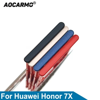 Aocarmo SD microSD Притежателя слот за тава Nano Sim карта за Huawei Honor 7X Резервни части