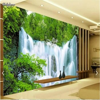beibehang потребителски фотообои на стената Луксозно качество на HD Воден пейзаж Водопад Хотел голямата стенни картини-3d papel de parede
