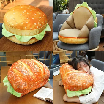 Bubble Kiss 3D възглавница за печене на хляб и бургери, деформированная възглавница, набитая възглавници за дивана, домашен интериор, възглавница за кръста, възглавници за сядане