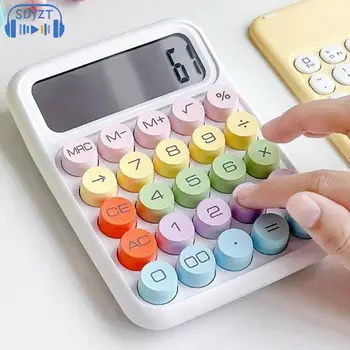 Cartoony калкулатор ярки цветове, тиха механична клавиатура, тенис на финансов и счетоводен модул за обучение калкулатор
