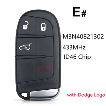 CN087038-E 4 Бутона Smart Remote Ключодържател 433 Mhz За Dodge Durango 2013-2020 Autoplay Управление на ID46 Чип FCC M3N40821302