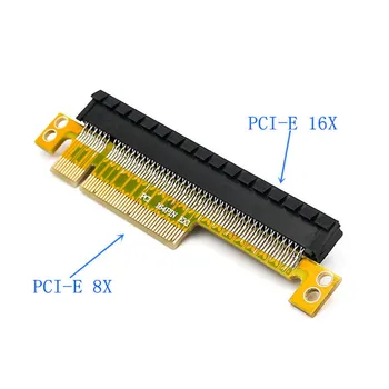 CYSM PCI-E Express 8x-16x удължителен кабел конвертор Странично Card адаптер за свързване на мъжете и жените