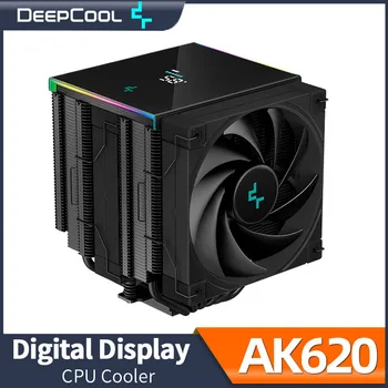 DeepCool AK620 Цифров Дисплей CPU Въздушен Охладител 6 Топлинни Тръби Twin Towers Охладител За Intel LGA2066 2011-v3 1700 1200 115X AM5 AM4
