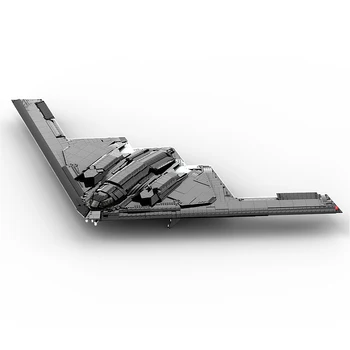 Gobricks MOC Space Космически Изтребители Черен Самолет Градивен елемент на набор от F-117 Nighthawked Стелт Самолет Тухлени Играчки Детски подарък