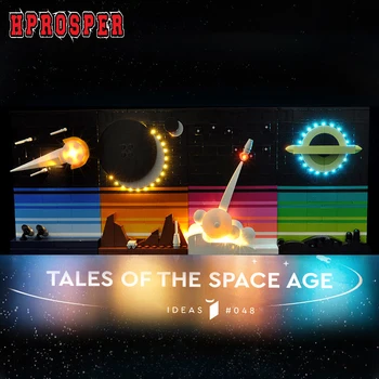 Hprosper Led светлини са Съвместими с 21340 идеи поредицата Tales of The Space Age Строителни блокове направи си САМ Играчка подарък (модел в комплекта не са включени)