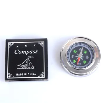 HSEAYM 60 мм и метален компас от неръждаема стомана, улични мини преносими джобни компаси, подарък за скално катерене, пешеходен туризъм