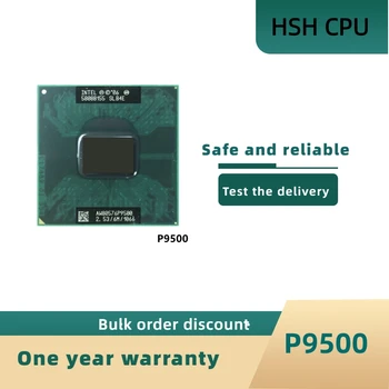 Intel Core 2 Duo Mobile P9500 SLB4E SLGE8 2,5 Ghz се Използва Двуядрен Двухпоточный процесор 6M 25W Socket P