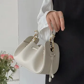 Jenny & Dave 2023, дамски чанти-месинджър с едно рамо, френска мода, текстура на кожата в ретро стил, bag-чанта ръчна изработка на съвсем малък