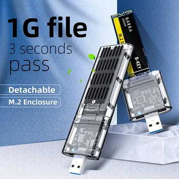 KEBIDU SSD Диск, Кутия за Адаптер M2 ДО USB 3.0 SSD M2 SSD КАЛЪФ SATA Шаси За PCIE NGFF SATA M/B Ключ за 2230/2242/2260/2280 мм