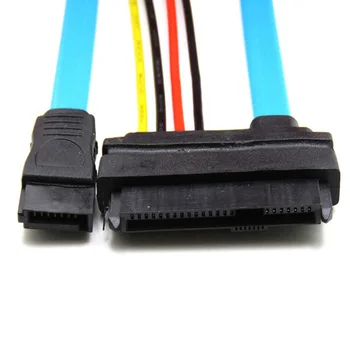 kebidu за твърдия диск 7-пинов SATA с последователно свързване АТА до SAS 29-пинов кабел за свързване и 4-пинов Адаптер захранващ кабел Конвертор