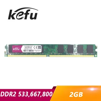 Kefu Оперативна памет 2 gb DDR2-533 667 800 533 Mhz 667 Mhz 800 Mhz DIMM DDR2 Оперативна памет 2 GB 2G Оперативна памет Memoria дънната Платка на Настолен КОМПЮТЪР Компютър