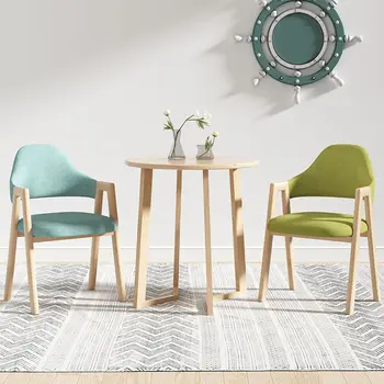 Kursi ruang makan Nordic sederhana kursi makan kalcheva kursi belajar kopi ресторант A-line kursi tahan aus dengan sandaran