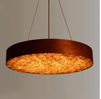 Led скандинавски дървена iron през цялата дизайнерски led светлини, led лампа.Висящи осветителни тела.Окачен лампа. Окачен лампа за фоайе трапезария