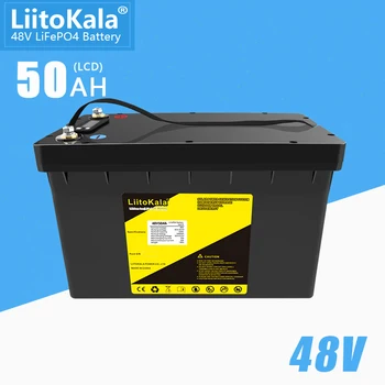 LiitoKala 48 50AH LiFePO4 акумулаторна батерия с 30A BMS за 1200 W ebike стол-каталка инвертор RV GV/електрически мотор скутер с мотор
