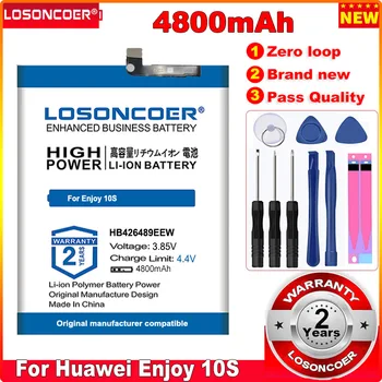 LOSONCOER 4800 mah HB426489EEW Батерия за Huawei Enjoy 10 S в наличност батерия за мобилен телефон Замяна на старите батерии