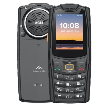 M6 AGM GSM телефон с 2.4-инчов 4G мобилен IP68 бутон мобилни телефони Клавиатура високоговорител телефонен 2500 ма Здрав телефон Функция на телефона