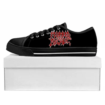 Morbid Angel маратонки с ниска берцем женски мъжки юношески висококачествени парусиновые ежедневни обувки по поръчка, в цвят обувки черен