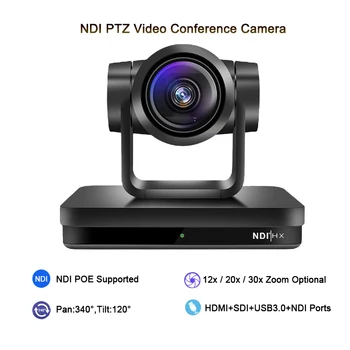 NDI PTZ 1080P 60 кадъра в секунда 12X 20X Оптично Мащабиране С HDMI, 3G-SDI, USB3.0, IP Камера за стрийминг в реално време За образователни дейности