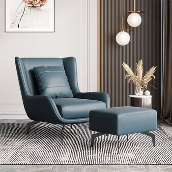 Nordic Light е Луксозно кресло за отдих, дизайнерски италиански творчески диван от естествена кожа