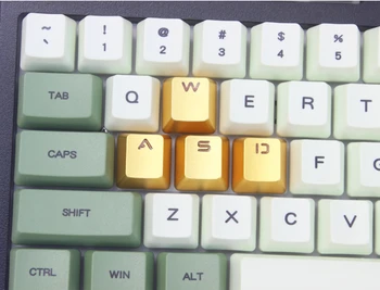 OEM Висококачествени Алуминиеви Капачки за клавишите WASD Arrows Новост с функция за Прокарване на осветление за превключватели Cherry MX на механична клавиатура