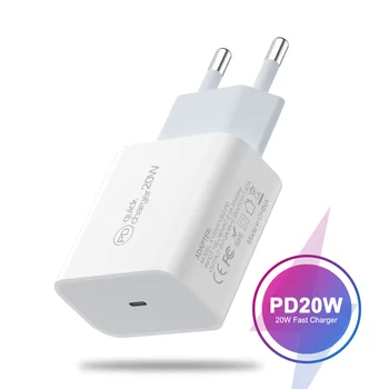 PD20W бързо зарядно устройство Quick Charge QC3.0 за iPhone 13 12 Pro Max Samsung, Huawei, Xiaomi Mi Бързо зареждане на телефона