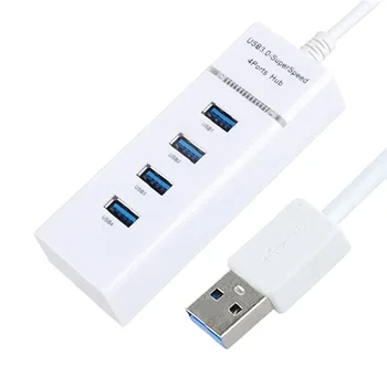 PIXLINK на Едро, сребрист алуминий, 3 порта 3.0, високоскоростна USB-хъб за зареждане Por Type C