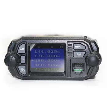 QYT KT 8900D Мини преносима радиостанция KT 8900 Четириядрен дисплей Обновен KT8900D 25 W двойна лента UHF/VHF Авто Мобилен Радио за Пътуване