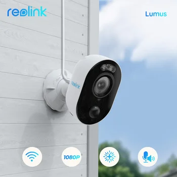Reolink Lumus Фокус WiFi IP Камера 1080p Full HD Цветна Нощно Виждане PIR 2-Лентов Аудио с 2-Мегапикселова Външна Домашна Камера за Сигурност