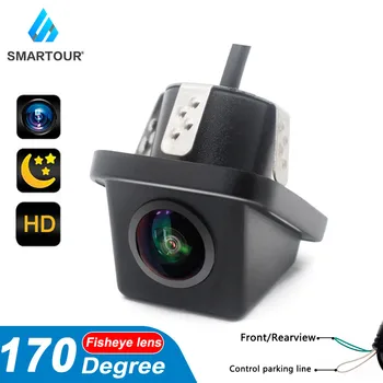 Smartour Автомобилна Камера за обратно виждане Нощно Виждане Заден Монитор за Автоматично Паркиране CCD Водоустойчив HD Видео 170 Градуса Fish Eye Обектив