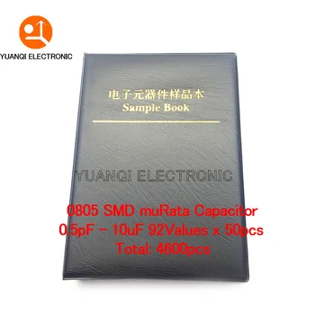 SMD 0805 SMT чип-кондензатори книга проби асорти комплект 92 стойности на x 50 бр. = 4600 бр (от 0,5 pf до 10 icf)