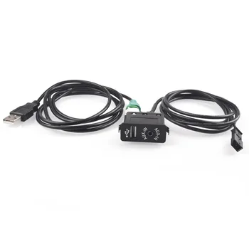 USB Aux ключа + кабелен адаптер за BMW E39 E46 E53 X5 16:9, CD-плейър NAVI 3Pin CD-чейнджър