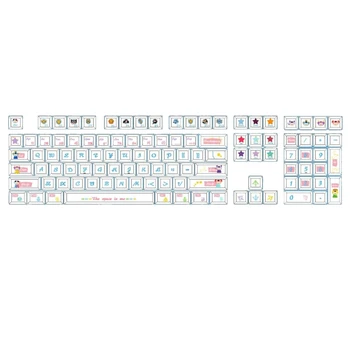 XDA PBT Keycaps 108 клавиши Шаблон за геймърска механична клавиатура САМ Сменяеми бутони