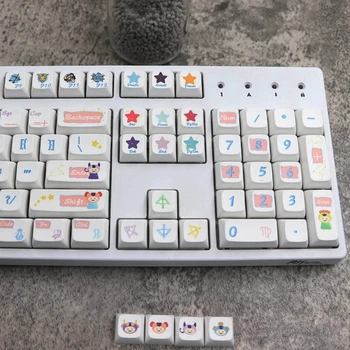 XDA PBT Keycaps 108 клавиши Шаблон за геймърска механична клавиатура САМ Сменяеми бутони