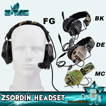 Z-ТАК тактически слушалки Sordin с активна снимките, шумоподавляющая тактическа слушалки, аксесоари за еърсофт оръжия, Z111