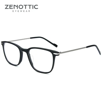 ZENOTTC Ретро Оптични Очила В Рамки За Жени При Късогледство, Очила По Рецепта За Мъже, Реколта Висококачествени Ацетатные Очила, Маркови Поръчка
