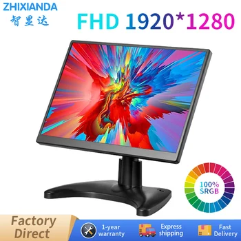 Zhixianda, ново записване, 10.5 инча 1920*1280, широкоекранен FHD, пълен преглед, Ангел, преносим монитор HDMI за настолен компютър с LCD екран
